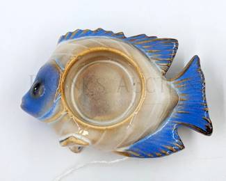 (5) DECORATIVE FISH (4) CERAMIC TEALIGHT HOLDERS, 5" (1) FISH ST...
