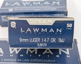 (200 ROUNDS) SPEER 9MM AMMO (4 BOXES)