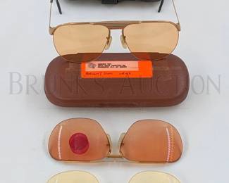 LOGO PARIS SUNGLASSES W/ INTERCHANGEABLE LENSES & CASE...