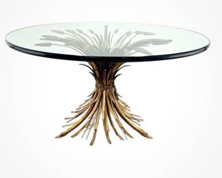 Three vintage sheaf of wheat tables