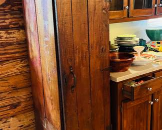 Antique firehouse locker