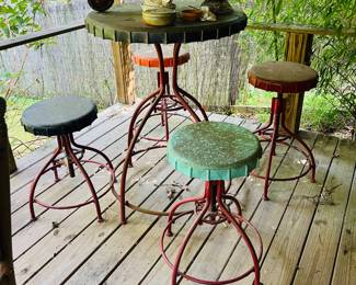 Vintage bottlecap bistro set