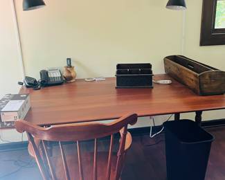 Cherry drop leaf harvest table 