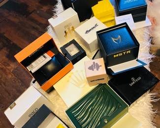 Watch boxes/sorry no watches in them