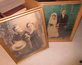 Huge framed old photos