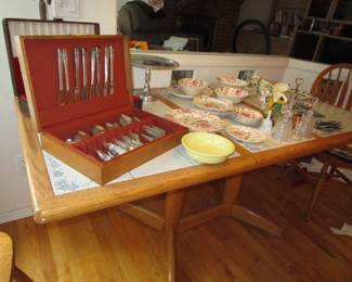 More china and flatware