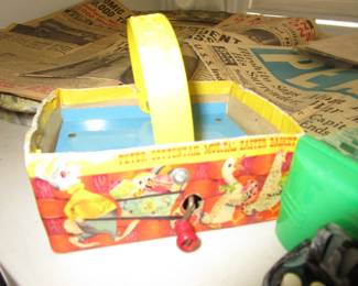 Vintage wind up music box