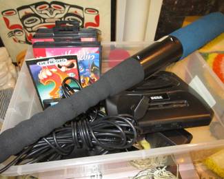 Sega Genesis with games