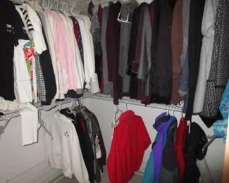 Lots and lots of clothing mostly women