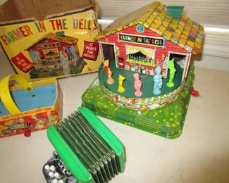 Music boxes and a squeeze box