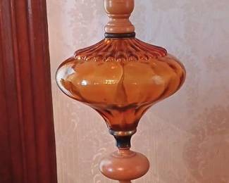 MCM Lamp  glass and wood