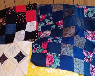 Bedroom #1 upstairs   Two quilt toppers 