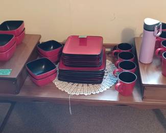 neat square stoneware, and ?? My thermos  :)