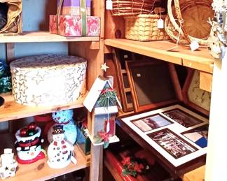 Baskets on one side Christmas on the other