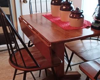 Drop leaf kitchen table and chairs