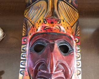 Wood carved mask