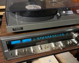 Lots of classic stereo equipment.