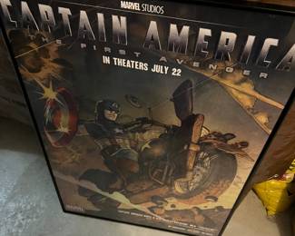 Marvel movie poster. Framed.