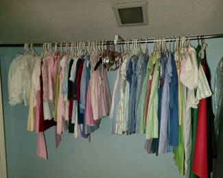 Assortment of baby dresses some vtg