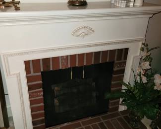 2 faux fireplaces 