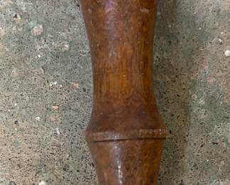 Antique small wooden handle screw driver