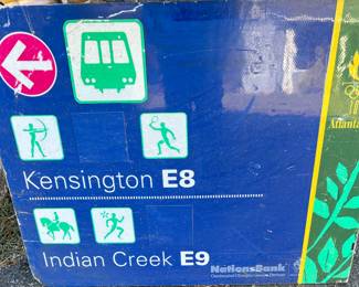 Authentic 1996 Atlanta Olympics Bus Sign