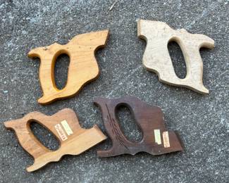 Vintage hand saw handles