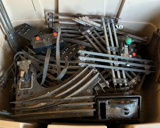 Vintage electric train tracks