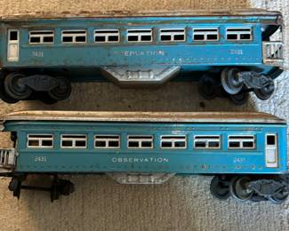 Electric conservation train cars