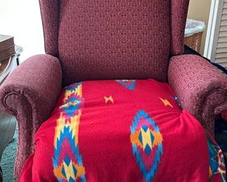 Wingback recliner. Seat could be redone but otherwise great chair