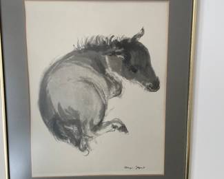 German artist Klaus Meyer-Gasters (1925-2016) of a colt.