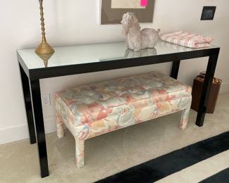 Vintage mirrored sidetable