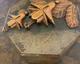 Vintage John Cleal sculpture of windchimes