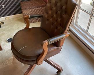 Leather office chair