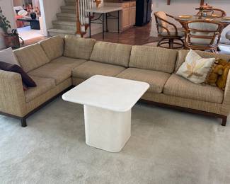 Vintage Karl Springer style coffee table