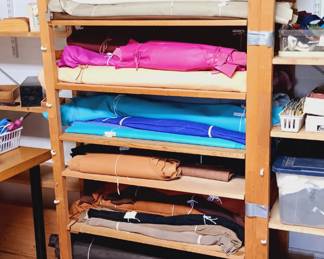 Large selection dyed and natural leathers...