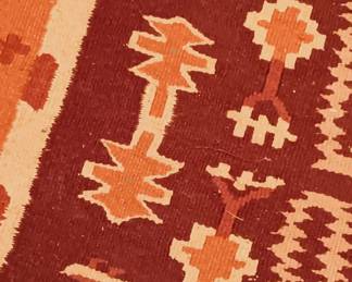 Flat weave runner (detail)...