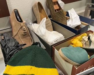 A wide variety of namebrand shoes, including Polo.