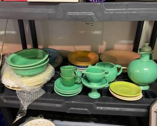 We sold one “lot” of Fiestaware, but we found more in the garage!