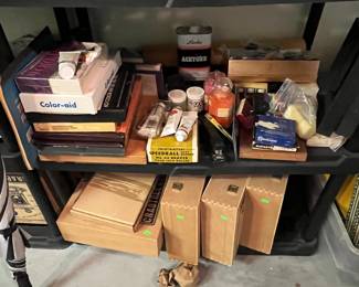 The next few pictures are art supplies. The gentleman was an artist and he had a lot of supplies.