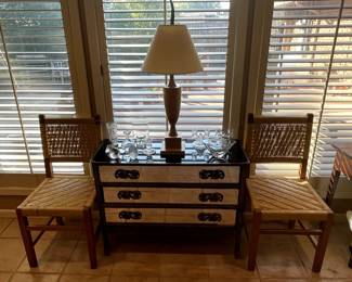Unique antique mirror chest of drawers, French?