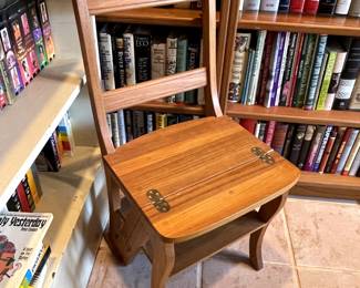 a chair that is also a step ladder