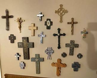 Lots of crosses throughout the house