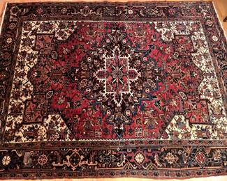 A large beautiful Persian rug