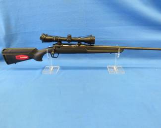 Lot 27. NIB Savage Axis bolt-action 30-06 SN N992732.&nbsp; Includes Weaver 3 X 9 variable scope.