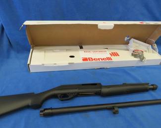 Lot 31. Benelli Nova 12-gauge pump-action shotgun&nbsp;SN Z0973410Q. Appears to have never been fired