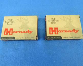 Lot 38. Ten Hornady 20-gauge 2 3/4" 250 grain SST slugs for rifled barrels