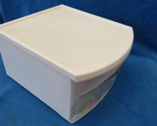 Lot 62. Sterilite drawer with contents