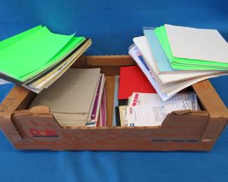Lot 78. Notebooks and other office supplies
