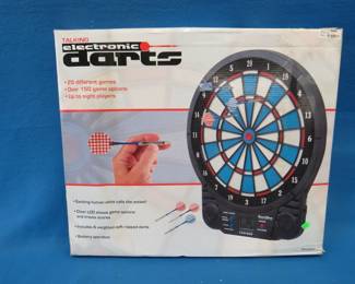 Lot 98. Working Excalibur electronic dartboard.&nbsp; Includes darts and manual.&nbsp; Need your own batteries.